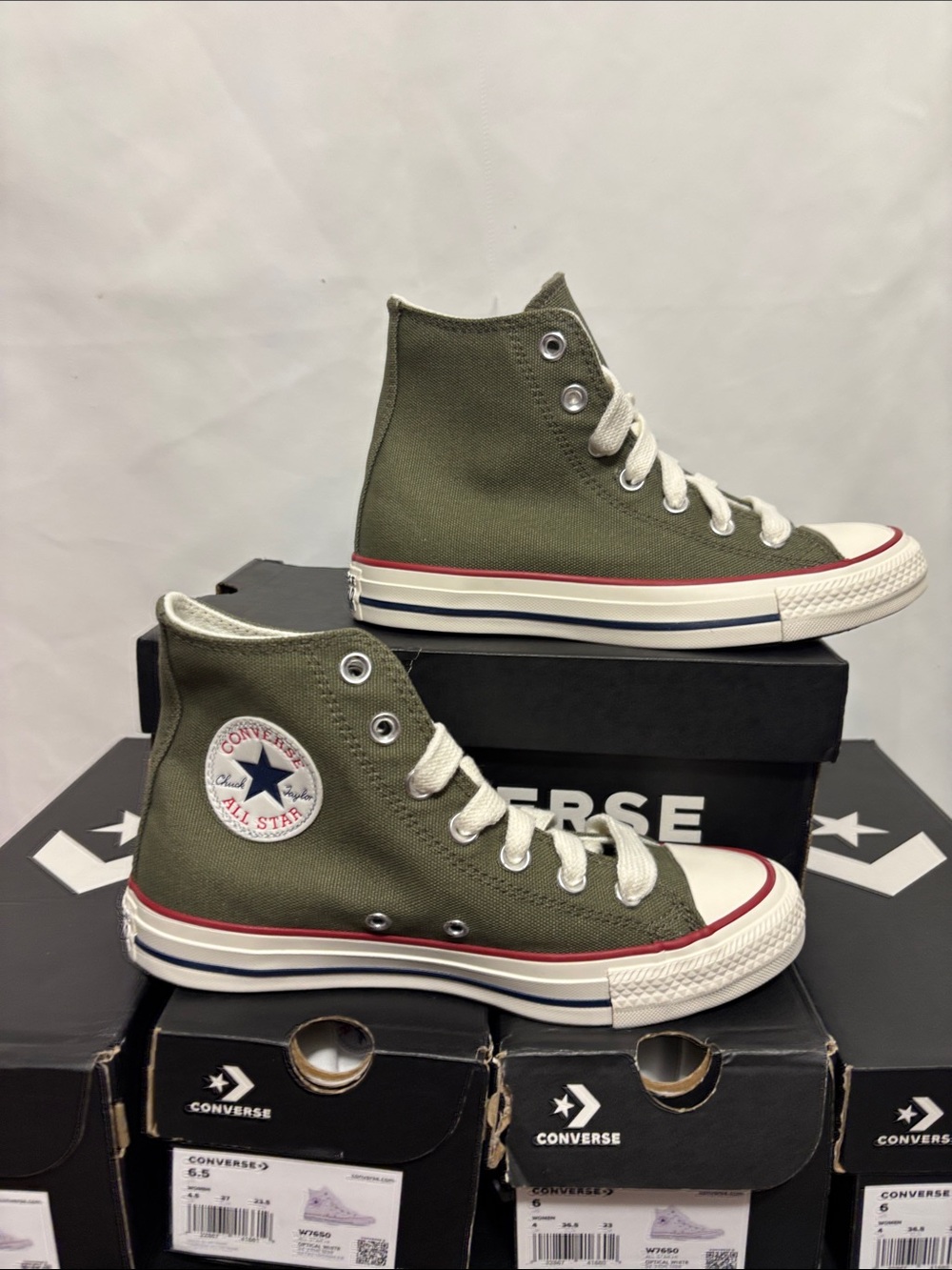 Converse Chuck Taylor All Star High Top Sneakers in utility/Egret